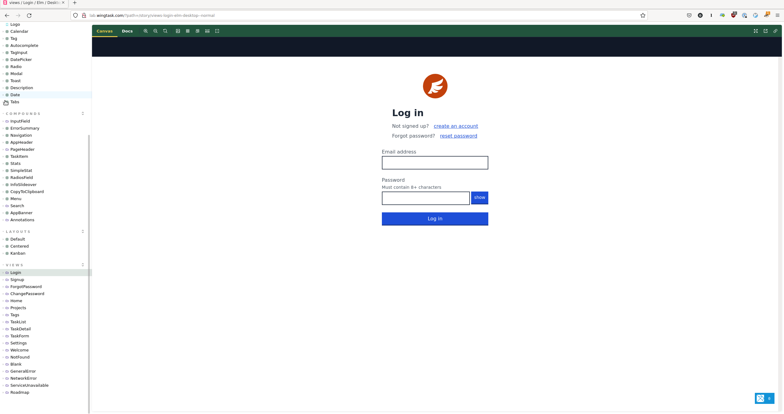Demo of WingTask Lab gif